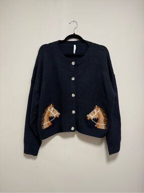 Dreamers by Debut Horse Cardigan